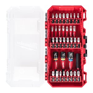 Coffret 33 Embouts Et Douilles Shockwave MILWAUKEE - Pour Visseuse/dévisseuse à Chocs, Format 1/4"
