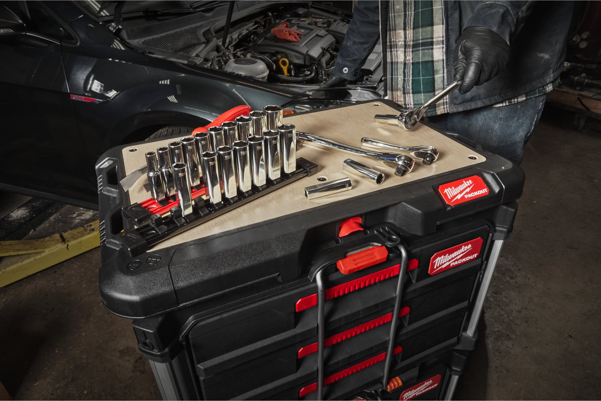 Chrome Socket Racks ⅜″ Drive Chrome Socket Set | Ratchets And Sockets | Milwaukee Tool EU