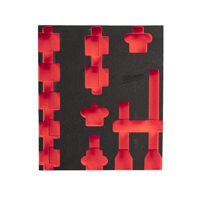 Milwaukee Pěnová vložka s 3/4" Impact Duty nástrčnými klíči - 12ks