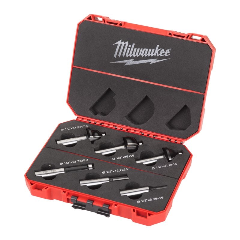 Milwaukee Sada fréz na dřevo 12,7mm 6ks