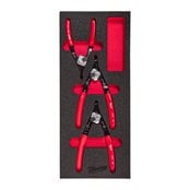 3 pc Circlip Pliers Foam Insert Set