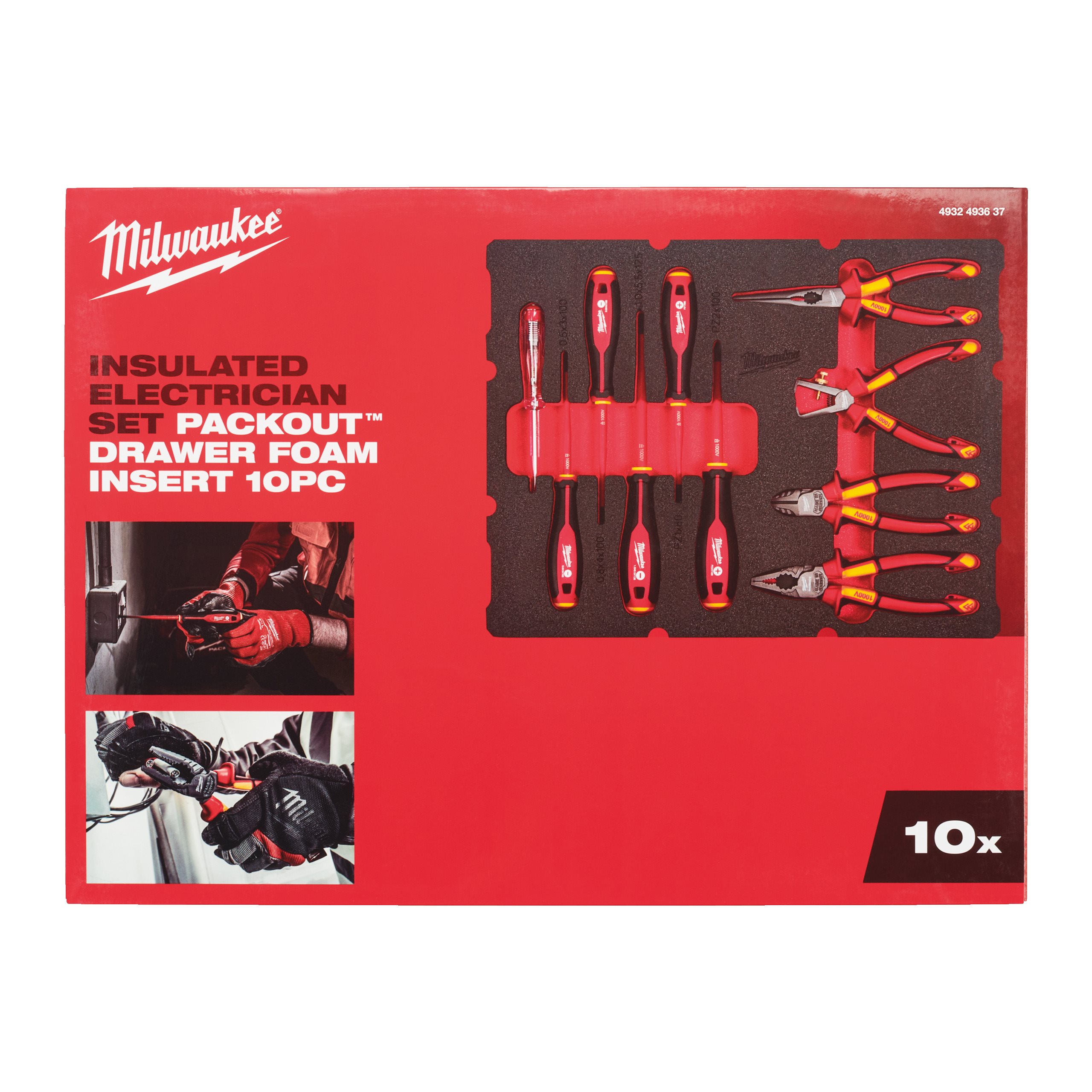 10pc PACKOUT™ Drawer Insulated Electrician Foam Insert Set