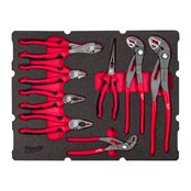 8 pc Packout Drawer Pliers Foam Insert Set