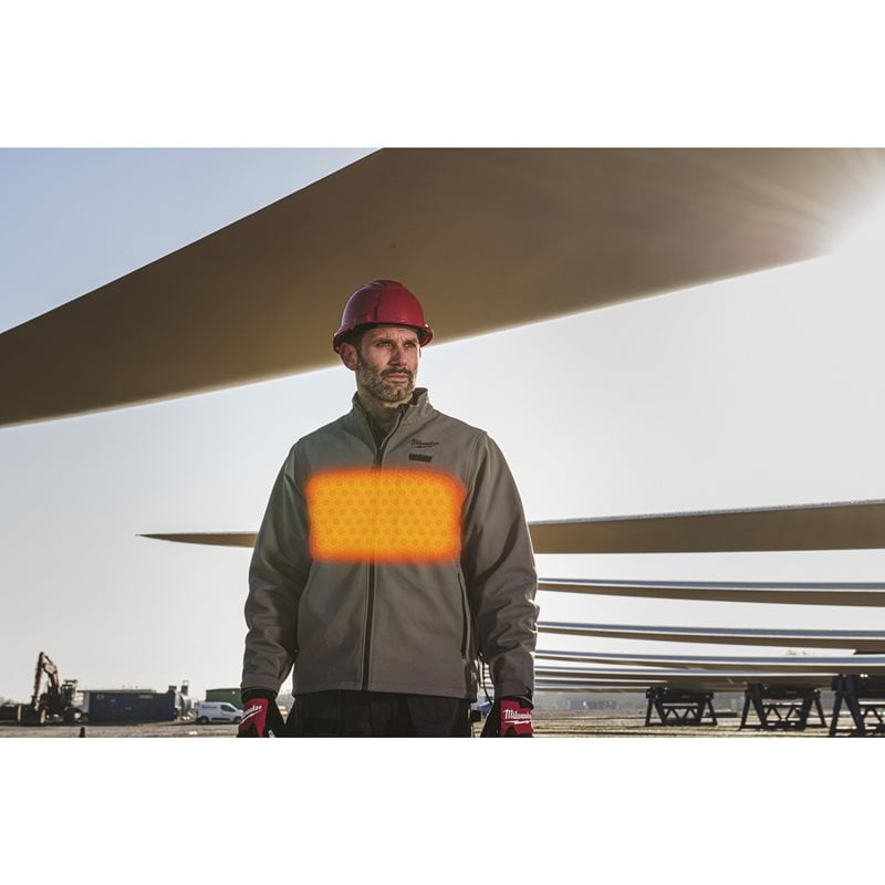 Milwaukee M12 HJGR6-0 (M) Vyhřívaná Bunda Šedá