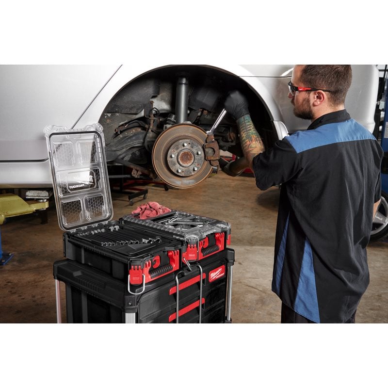 Milwaukee 15ks sada očkoplochých klíčů MAXBITE s kompaktním štíhlým organizérem PACKOUT