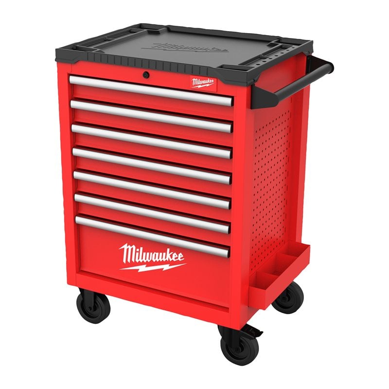 Milwaukee TOOLGUARD 27" / 69CM OCELOVÁ SKŘÍŇKA NA KOLEČKÁCH SE 7 ZÁSUVKAMI