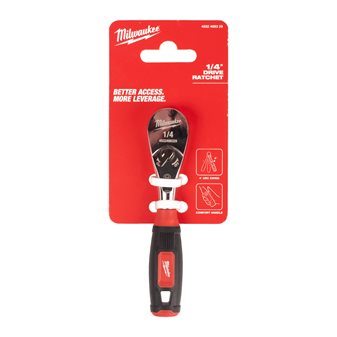 ¼″ Drive ratchet with comfort grip