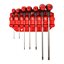 7 pc Hex Key Wrenches with Comfort Grip Set with Rack