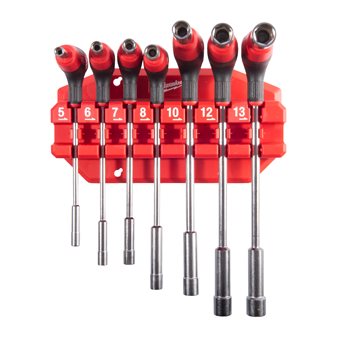 Nut driver wrenches with comfort grip set