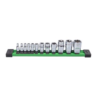 ¼″,⅜″ & ½″ E-Torx-hylsysarja - metrit
