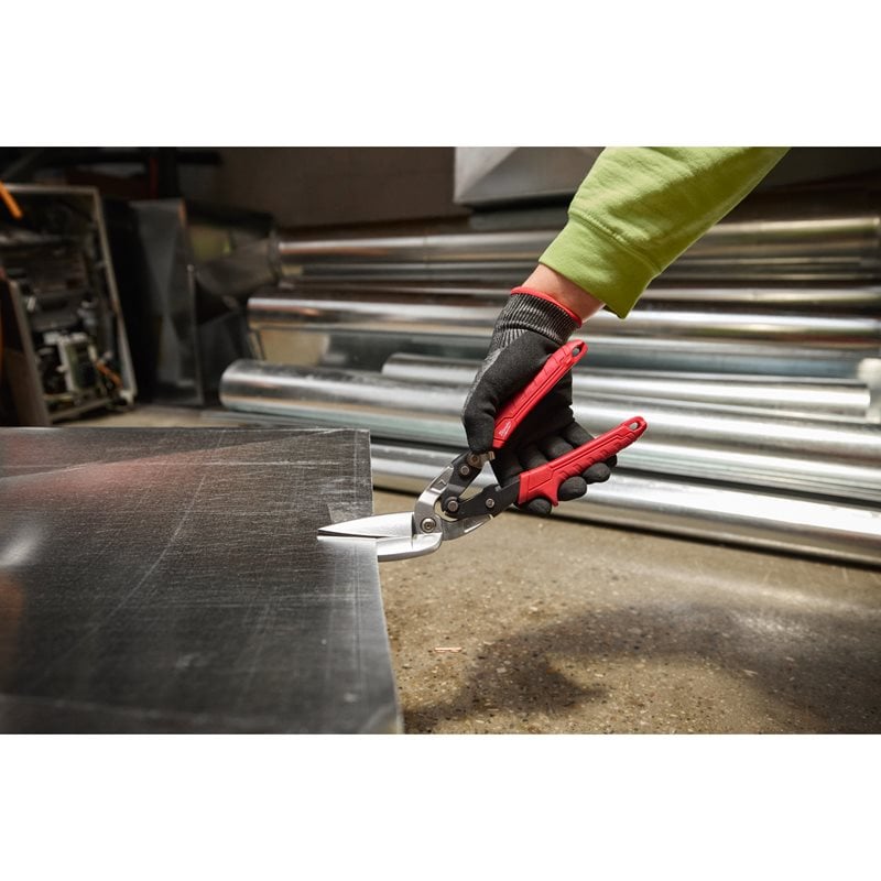 Milwaukee Long Cut Offset Left Aviation Snips