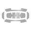 BOLT™ Reflective stickers - Silver - 1 set