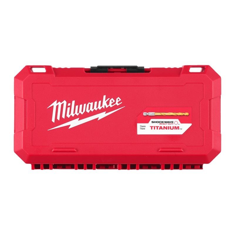 Milwaukee 25 ks sada vrtáků Red Hex do kovu HSS-G TiN