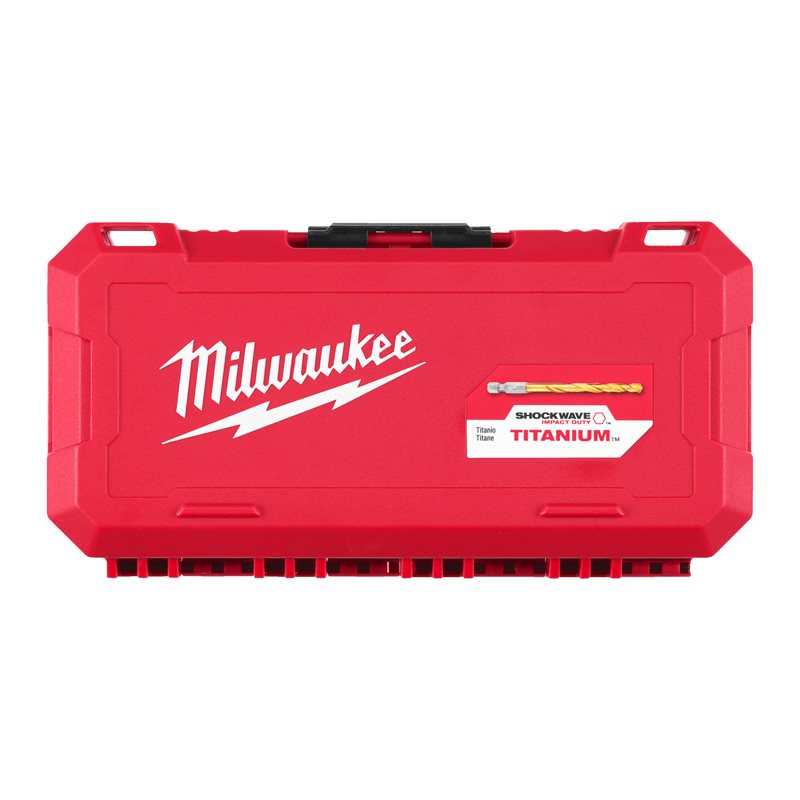 Milwaukee 25 ks sada vrtáků Red Hex do kovu HSS-G TiN