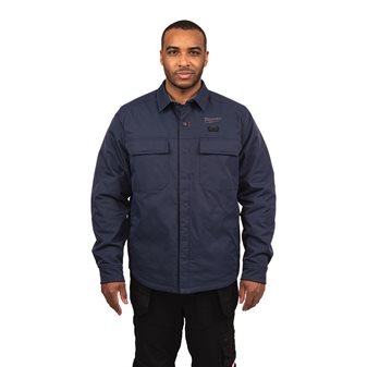M12 HEXON 3 Zones Heated Shirt jacket blauw S