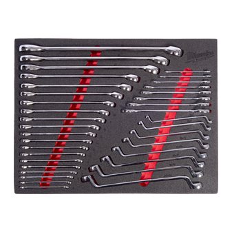 Mixed spanner set foam insert