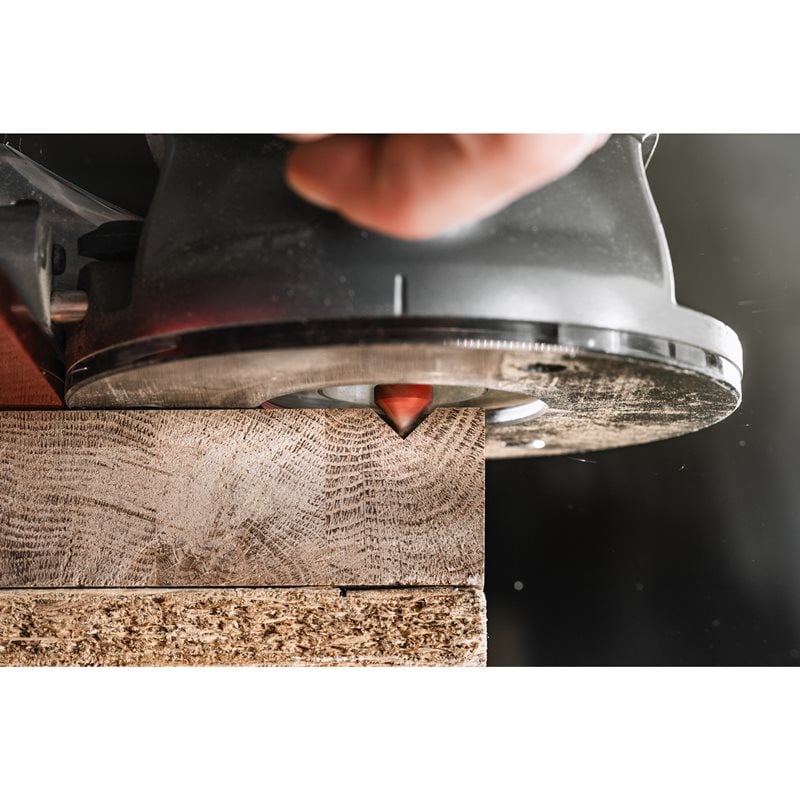 Milwaukee V-drážkovací fréza stopka 8 mm 16 × 52,8 mm – ⌀16 mm