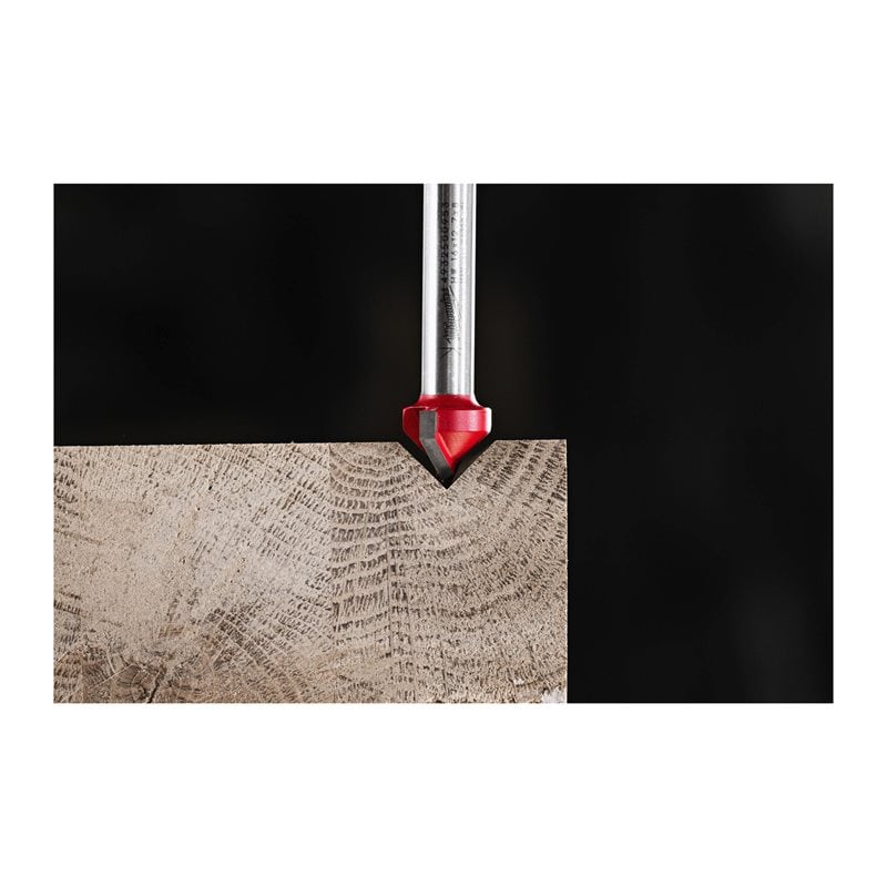 Milwaukee V-drážkovací fréza stopka 8 mm 16 × 52,8 mm – ⌀16 mm