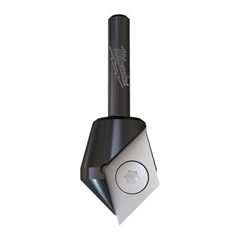 V Groove bits with carbide insert knives