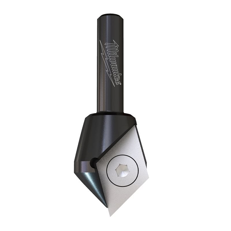 Milwaukee S8 V-drážkovací fréza 23 × 60 mm stopka 8 mm – ⌀23 mm