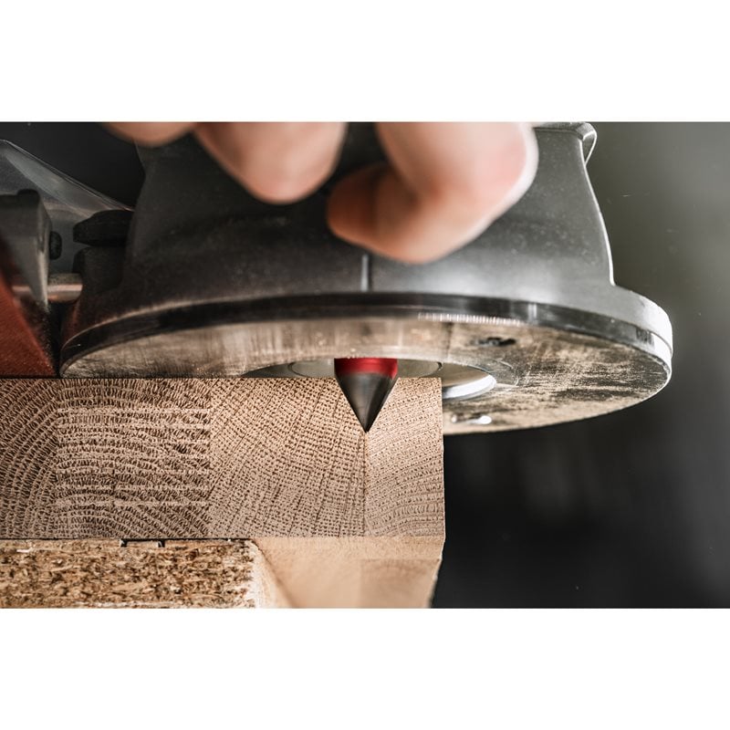 Milwaukee Laser Point Gravírovací V-fréza stopka 8 mm 12,7/57,2 mm – ⌀12,7 mm