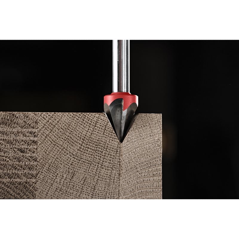 Milwaukee Laser Point Gravírovací V-fréza stopka 8 mm 12,7/57,2 mm – ⌀12,7 mm