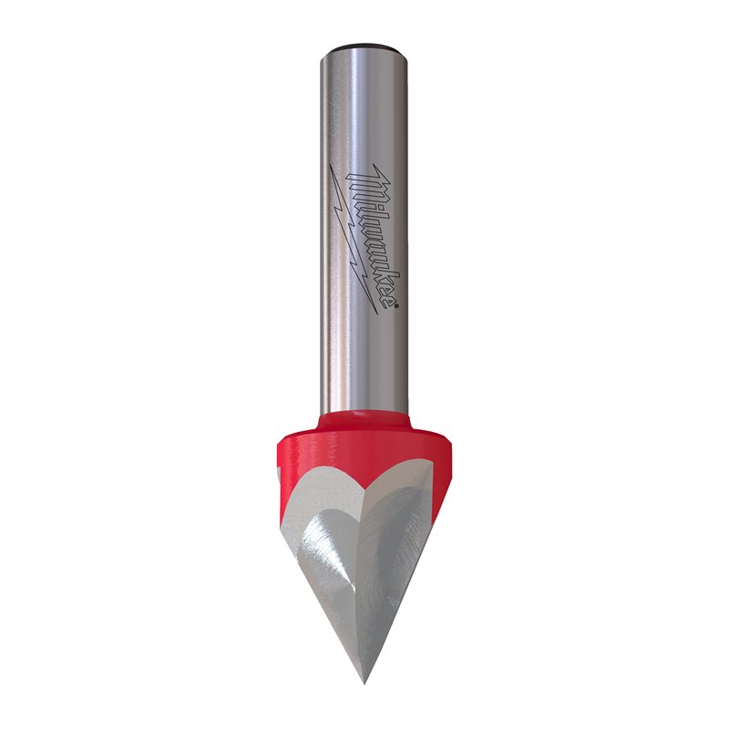 Milwaukee Laser Point Gravírovací V-fréza stopka 8 mm 12,7/57,2 mm – ⌀12,7 mm