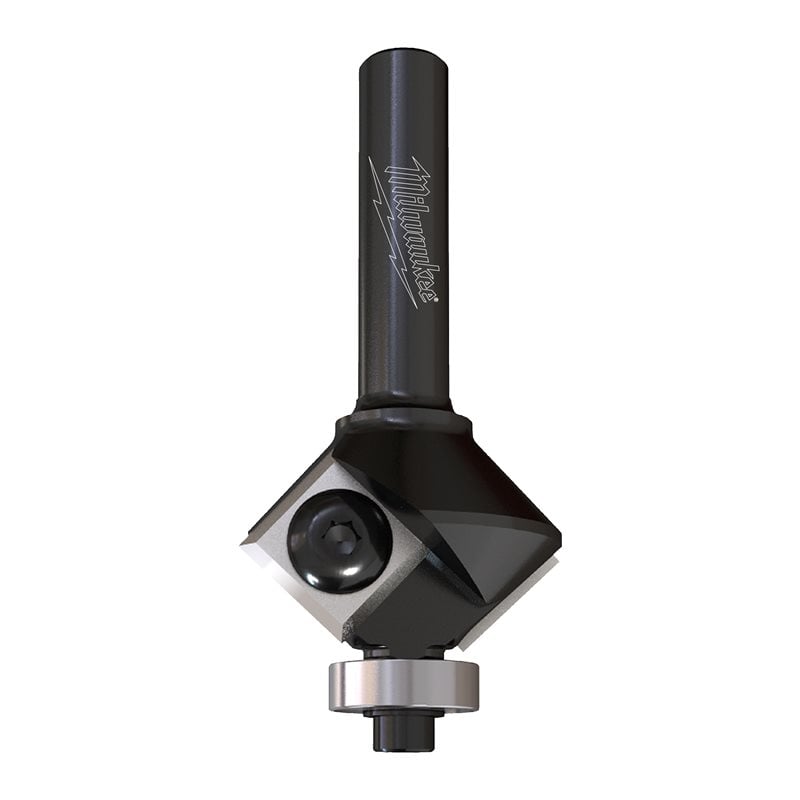 Milwaukee S8 Fazetovací fréza 45° stopka 8 mm – ⌀29 × 60 mm