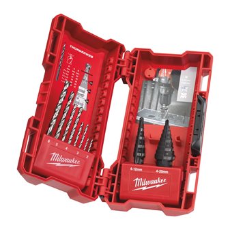 Step & drill bit combo set (10 pc)