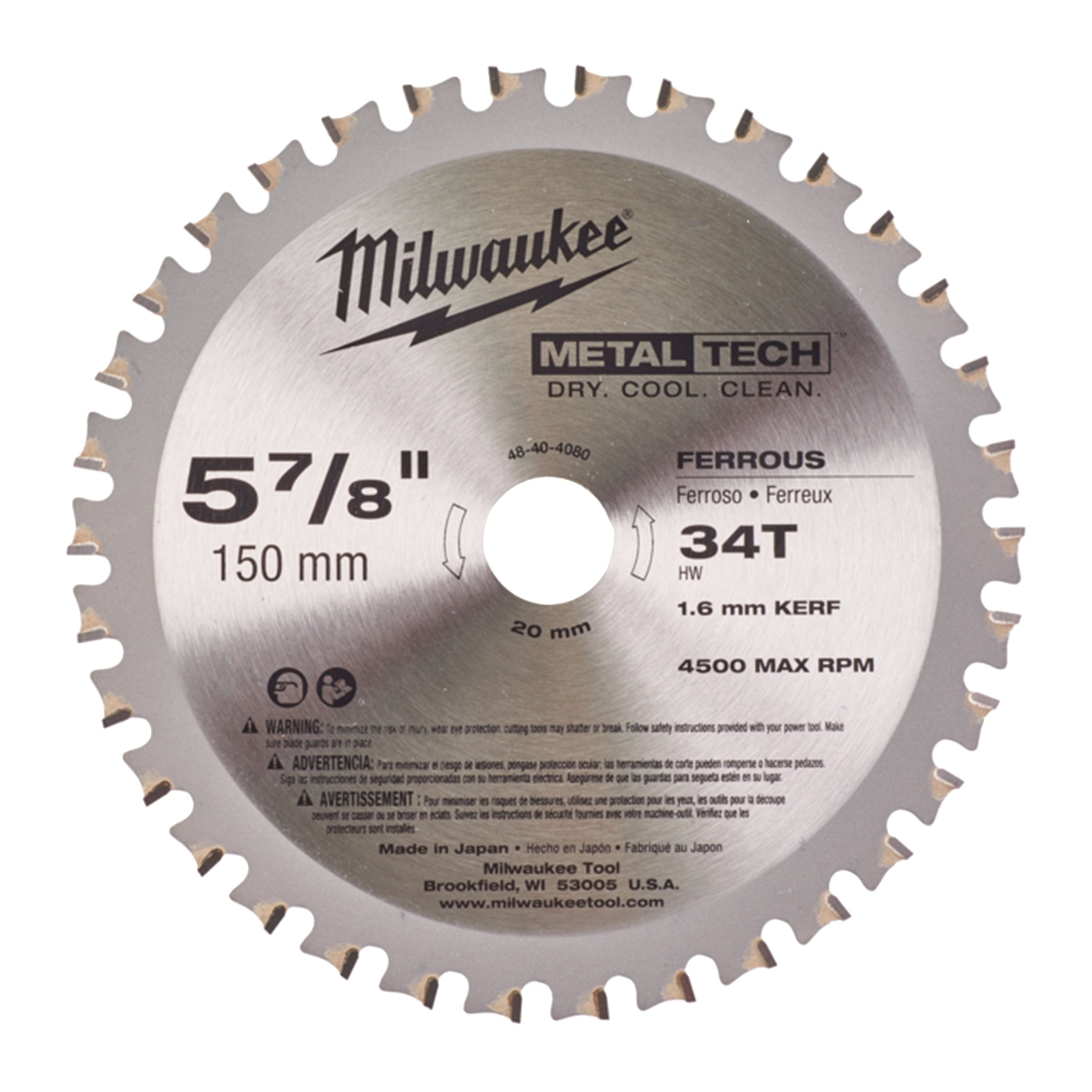 Milwaukee Discos para sierra circular para metal · 4932501140