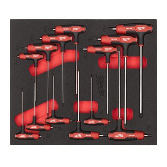 13 pc Torx T-Key Set Foam Insert