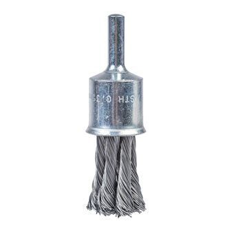 End brushes for straight grinder - knotted
