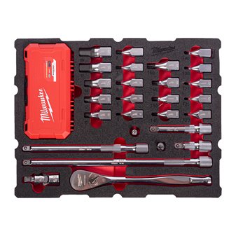 ½'' Ratchet and Bit Socket Set Packout Foam Insert