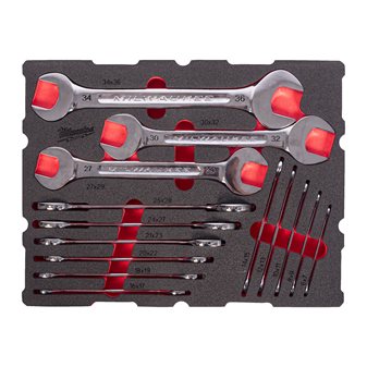 Double Open End Spanner Set Packout Foam Insert