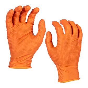 Orange Disposable Nitrile Gloves