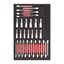 51 pc 1/4'', 3/8'' and 1/2'' Socket and Bit Socket Set Foam Insert 46''/36''