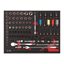 85 pc 1/2'' Ratchet and Impact Socket Set Foam Insert 46''/36''
