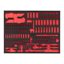 REPLACEMENT 171 pc 1/4'' and 3/8'' Ratchet, Socket and Bit Socket Foam Insert 46''/36''
