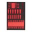 REPLACEMENT 51 pc 1/4'', 3/8'' and 1/2'' Socket and Bit Long/Std Socket Set Foam Insert 46''/36''