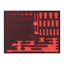 REPLACEMENT 85 pc 1/2'' Ratchet and Impact Socket Set Foam Insert 46''/36''