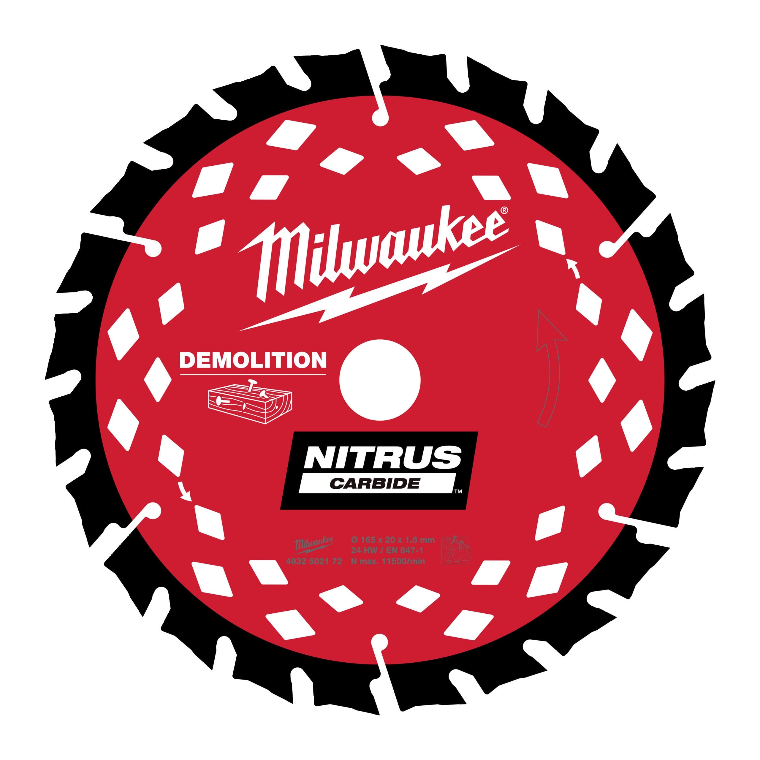 Milwaukee Discos de demolición Nitrus Carbide™ · 4932502172
