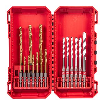 RED HEX - SHOCKWAVE™ HSS-TiN metal drill bits