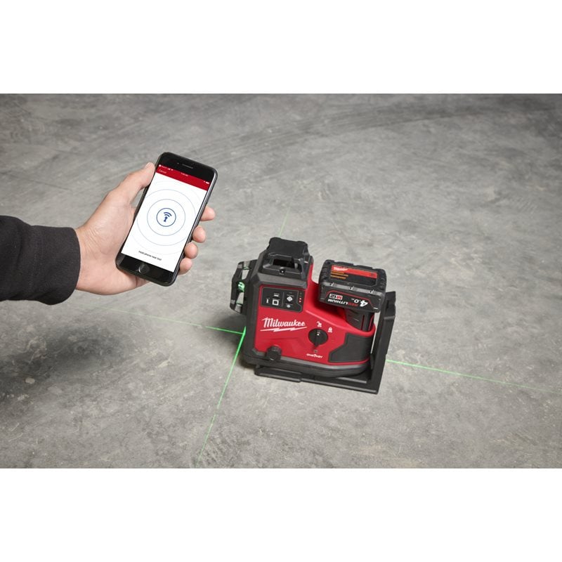Milwaukee M12 A3PLO-0C Křížový laser 360° s automatickým zarovnáním paprsku
