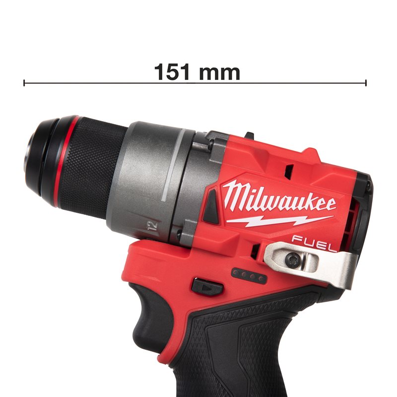 Milwaukee M12 FDD2-402X FUEL Aku vrtačka / šroubovák, 2x 4Ah baterie, nabíječka