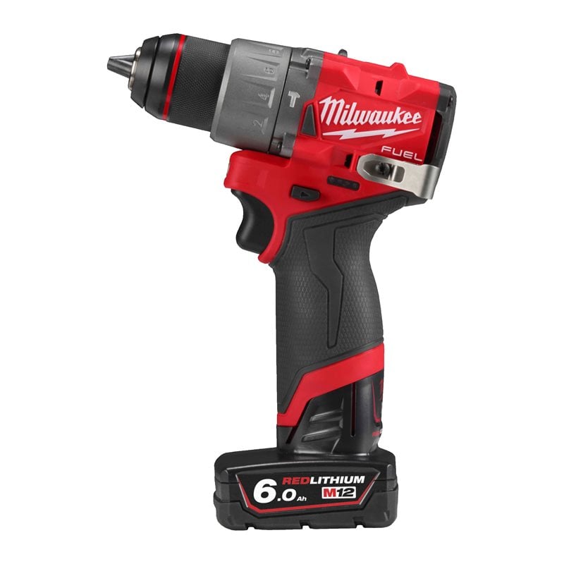 Milwaukee M12 FPD2-602X FUEL Aku příklepová vrtačka, 2x 6ah baterie