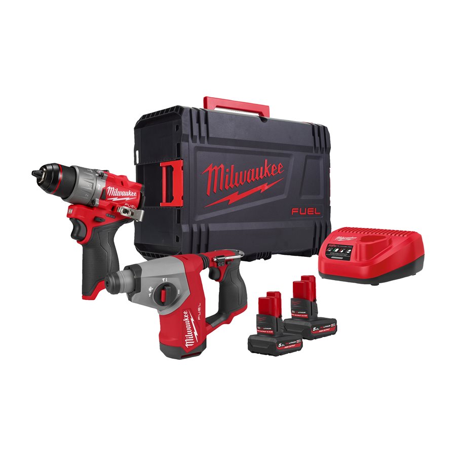 Milwaukee M12 FPP2BG2-502X pri delu