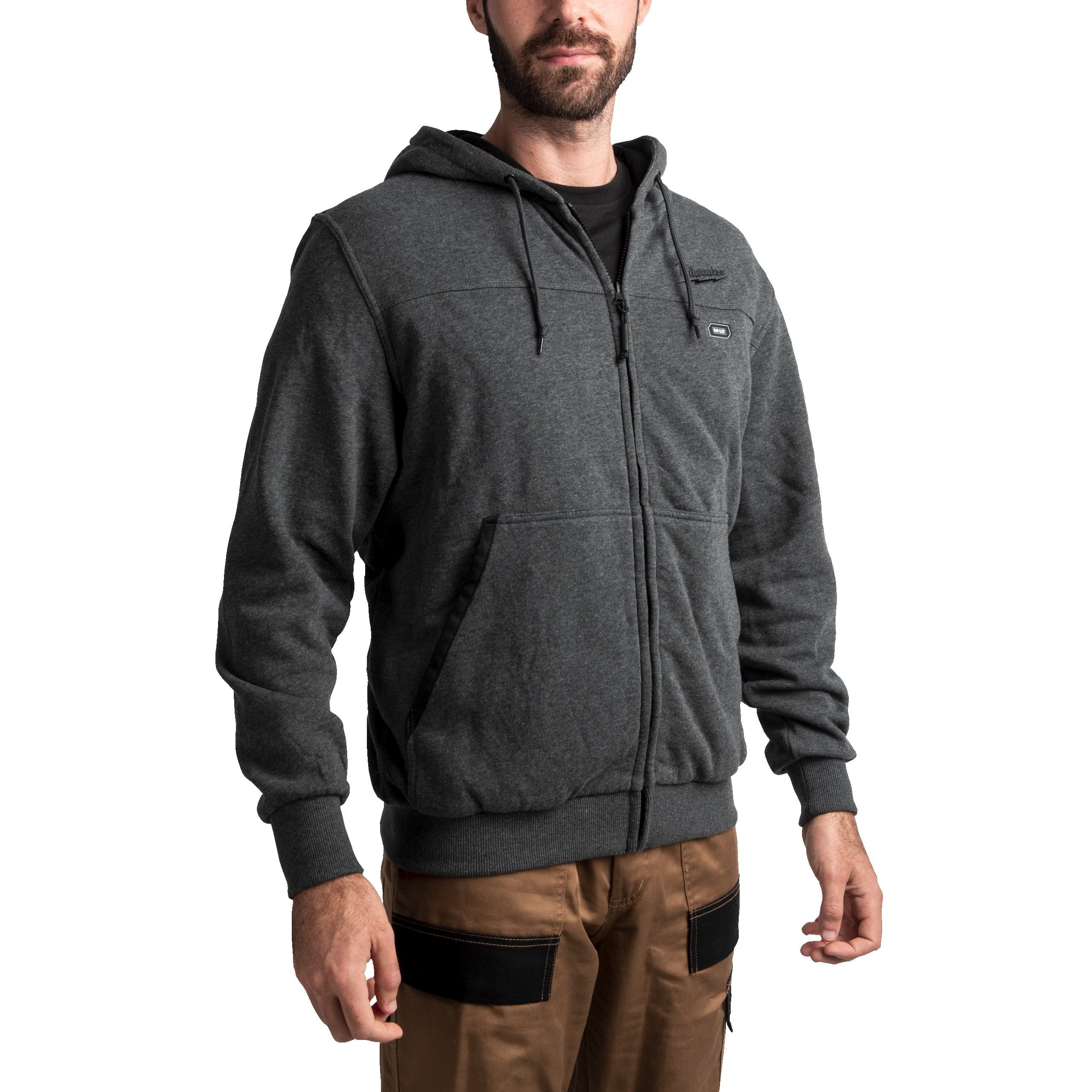 grey milwaukee heated jacket