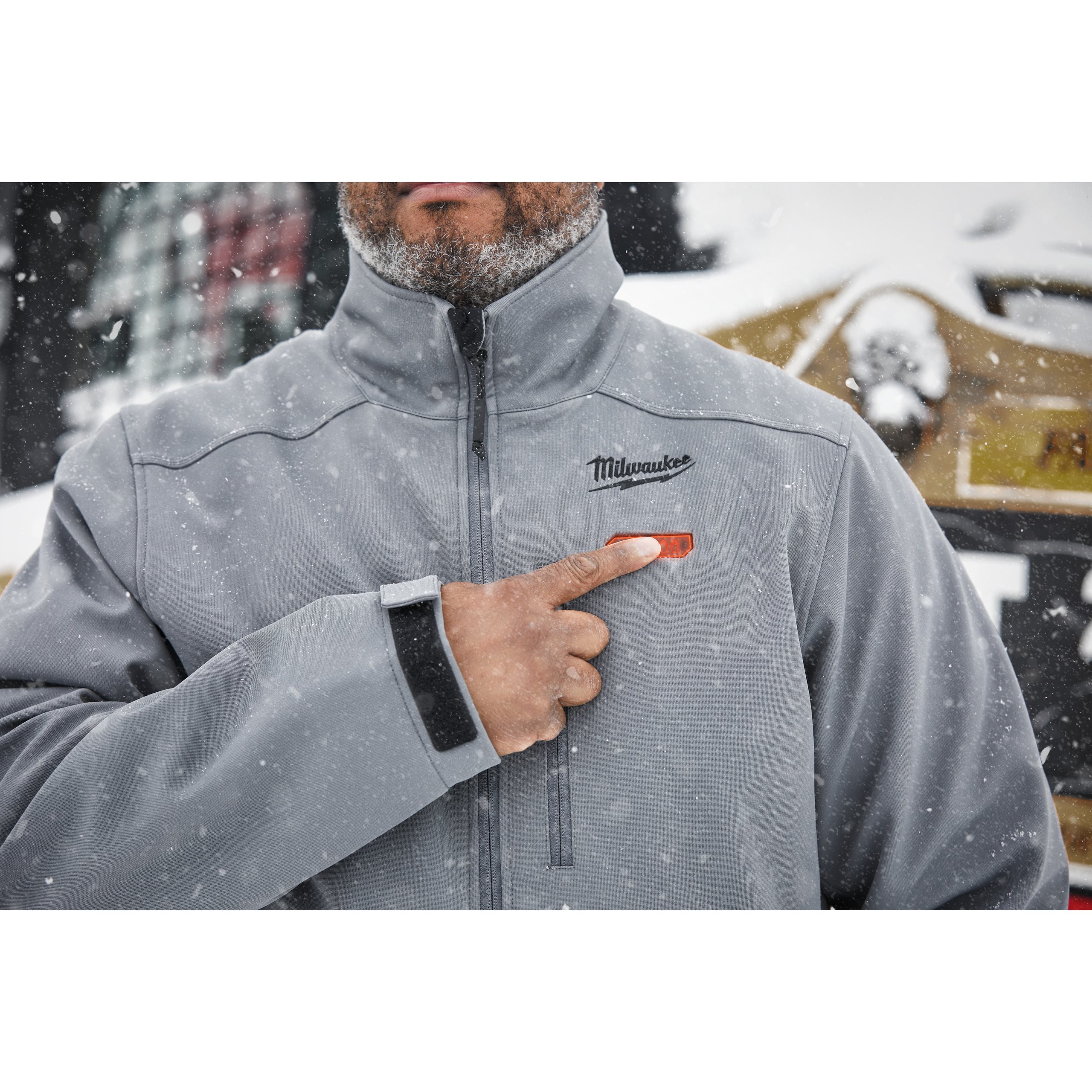 milwaukee heated jacket grey