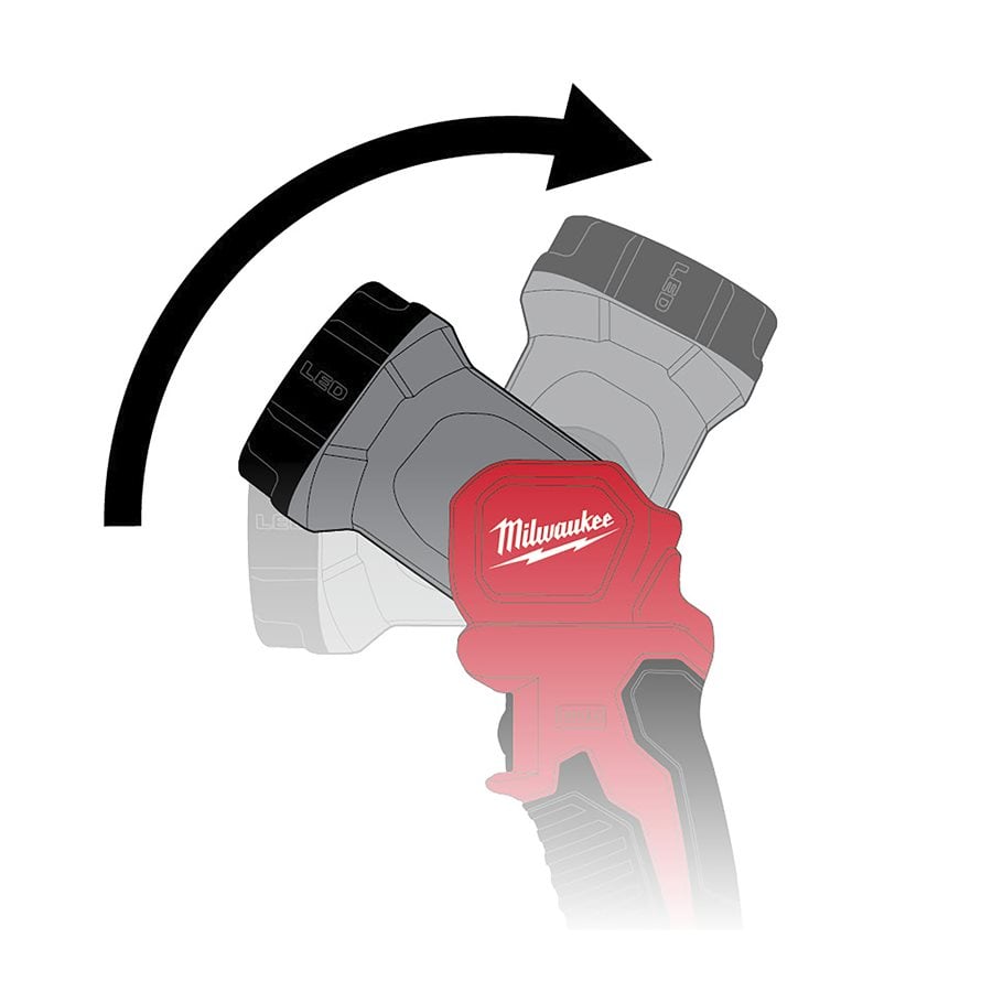 Milwaukee M12 TLED-0 pri delu