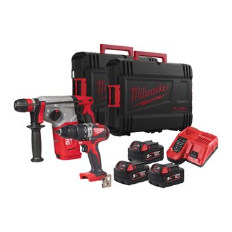 MILWAUKEE, PowerPack 4 outils 18V 3x5.5Ah, M18 FPP4A2-553P